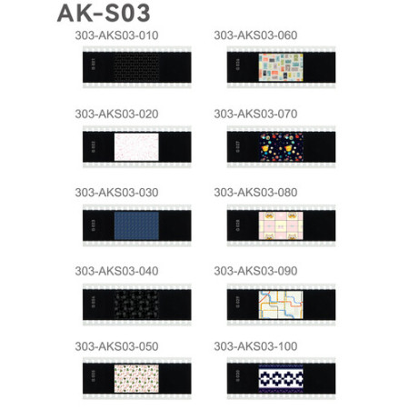 Набор слайдов 10шт для AK-R21 Godox AK-S03